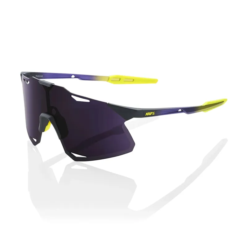 100% Hypercraft Purple Lens Sunglasses in Metallic Digital Brights