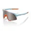 100% S3 HiPER Mirror Silver Lens Sunglasses in Soft Tact Two Tone