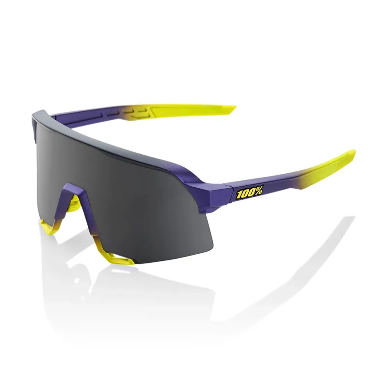 100% S3 Smoke Lens Sunglasses in Matt Metallic Digital Brights