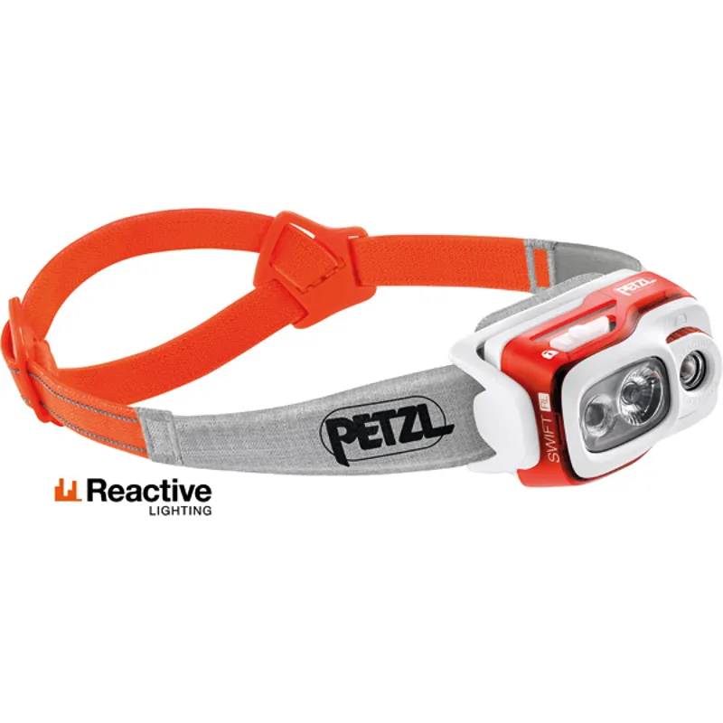 Petzl Swift RL 900 Lumen Head Torch in Orange
