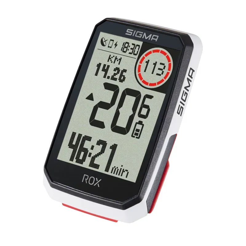 Sigma ROX 4.0 HR Set GPS Cycle Computer in White