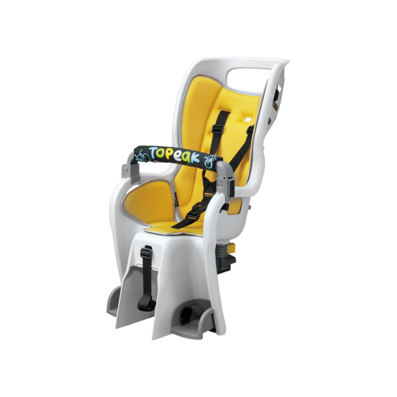 Topeak Babyseat II Non-Disk Brake Child Carrier in Grey/Yellow