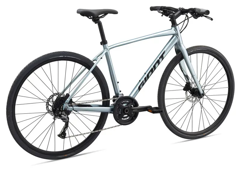 2020 Giant Escape 1 Disc Hybrid Bike in Silver-1