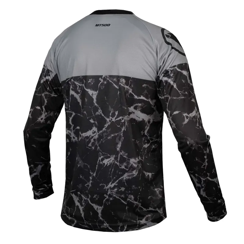 Endura MT500 Marble LTD Long Sleeved MTB Jersey in Black-5