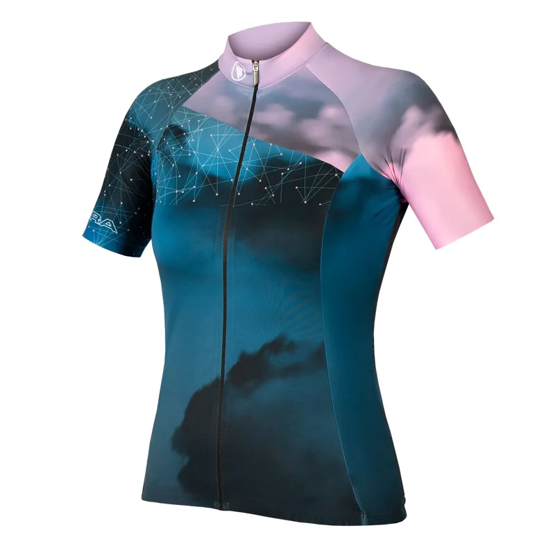 Endura Cloud LTD Womens Short Sleeve Jersey in Blue