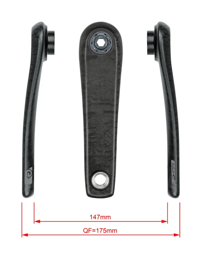 FSA CK-702/IS Bosch G2 eBike Carbon Crank Arm Set in Black