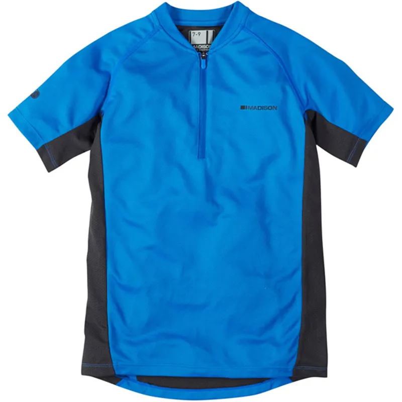 Madison Trail Short Sleeved Youth Jersey in Blue