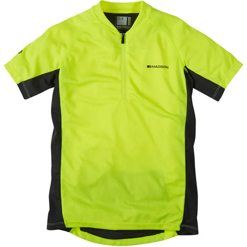 Madison Trail Short Sleeved Youth Jersey in Yellow