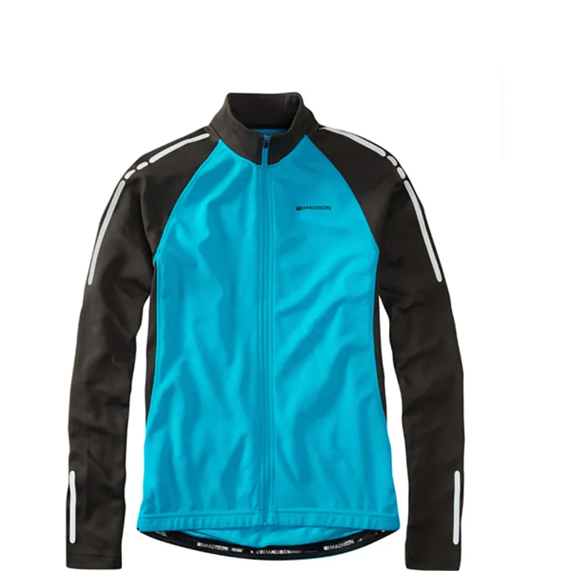 Madison Stellar Thermal Long Sleeved Mens Jersey in Blue
