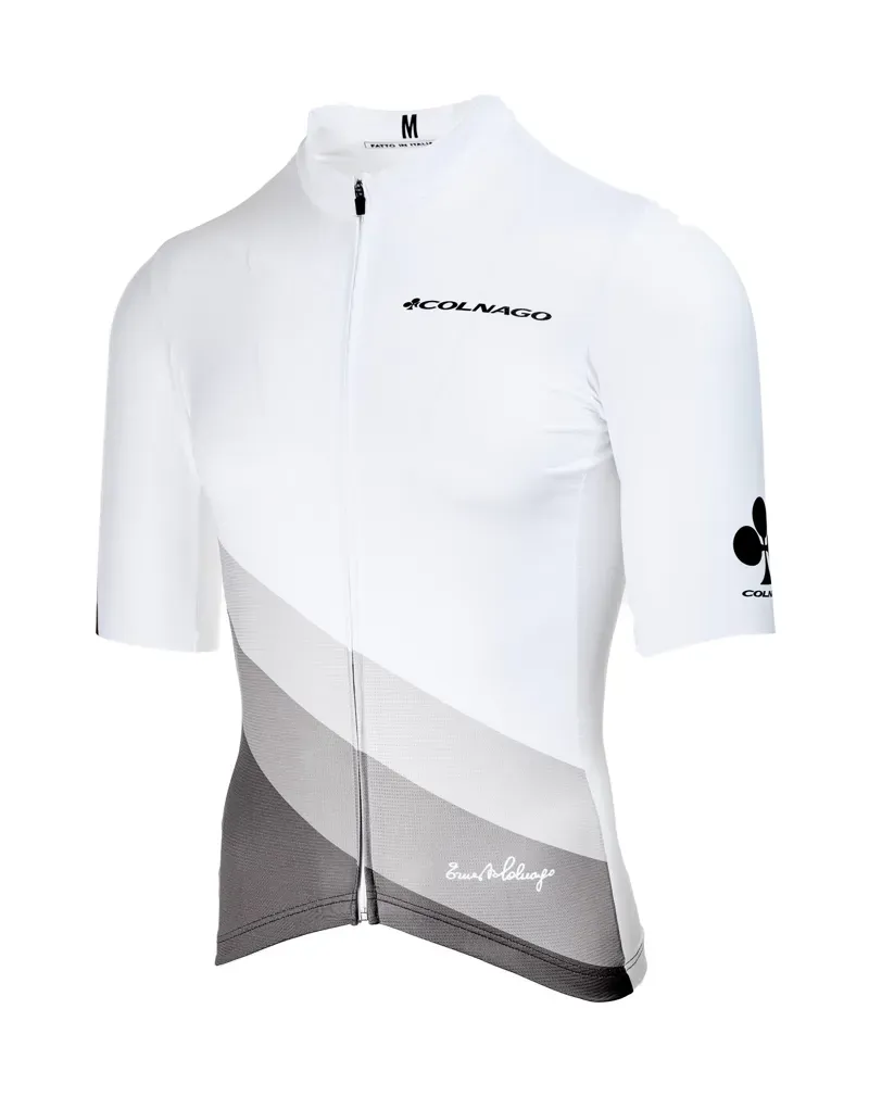 white bike jersey