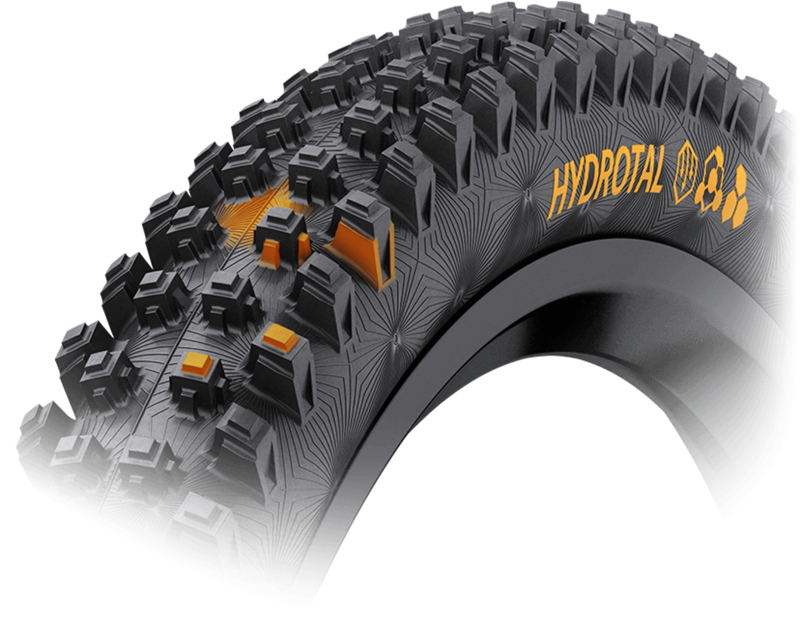 Continental Hydrotal Downhill Tyre Supersoft Foldable in Black-2