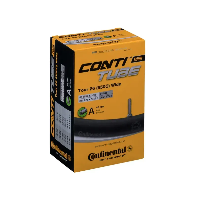 Continental Tour 40mm Schrader Valve Tube in Black