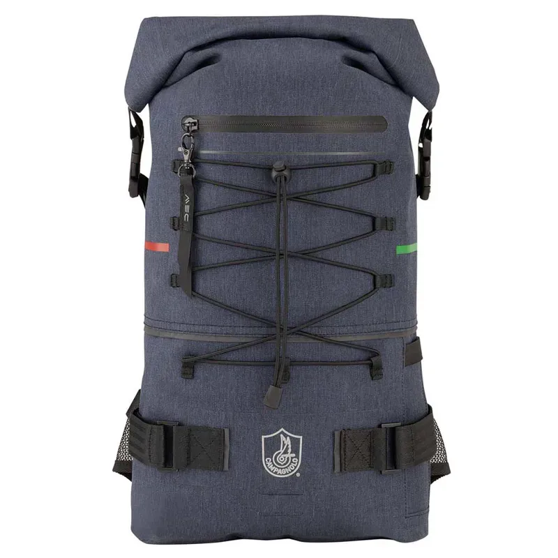 Campagnolo Roll Top Cycling Backpack in Blue