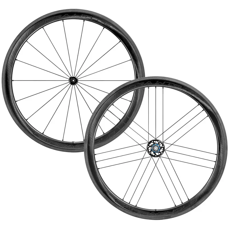 Campagnolo Bora WTO 45 2-Way TL Dark Label Clincher Wheels in Black