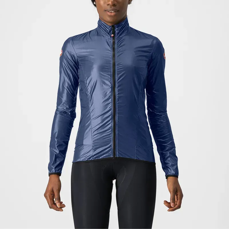 Castelli Aria Shell Women's Jacket in Belgian Blue