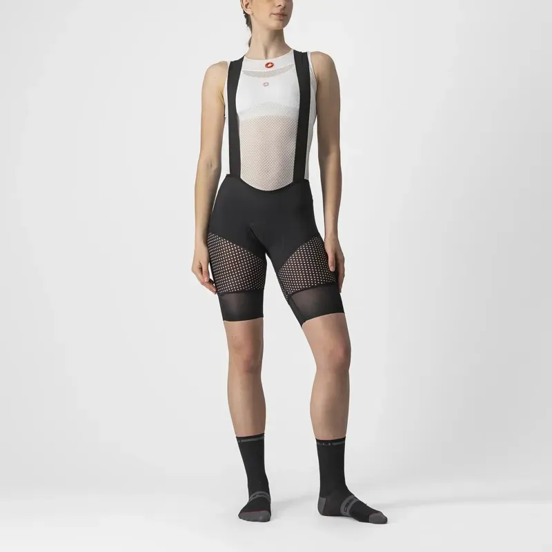 Castelli Unlimited DT Women's Liner Bib Shorts in Black