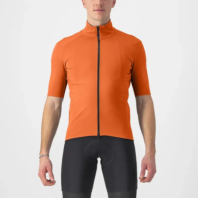 Castelli Perfetto RoS 2 Wind Jersey in Red Orange