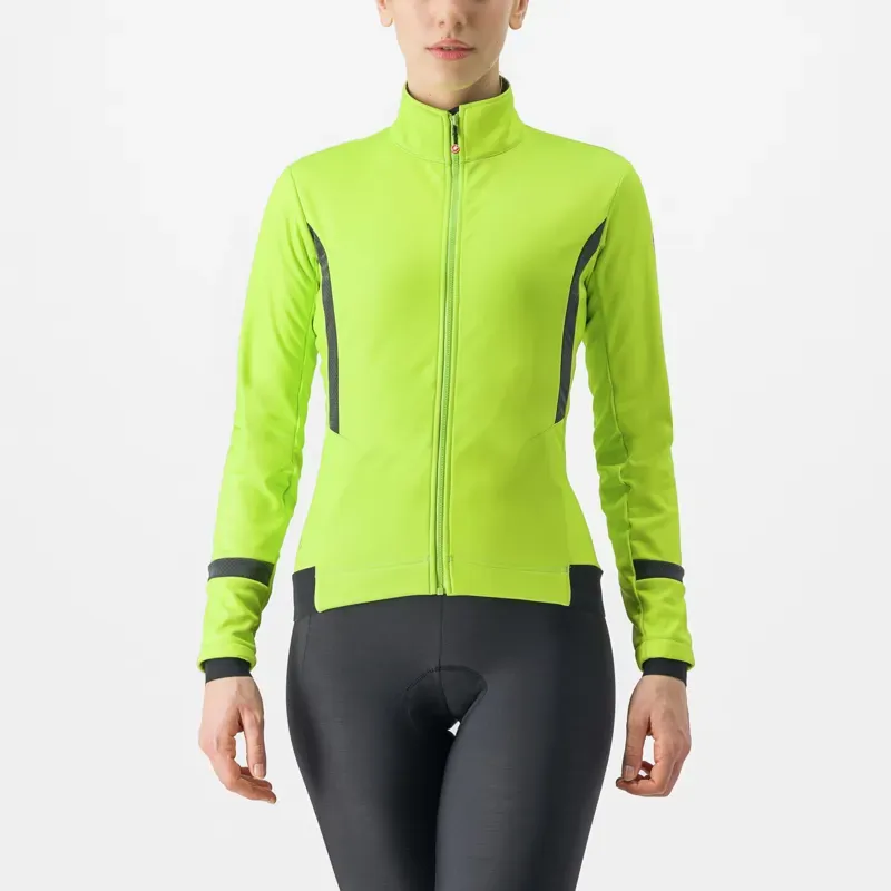 Castelli Dinamica 2 Women's Jacket / Electric Lime/Black Reflex x-small