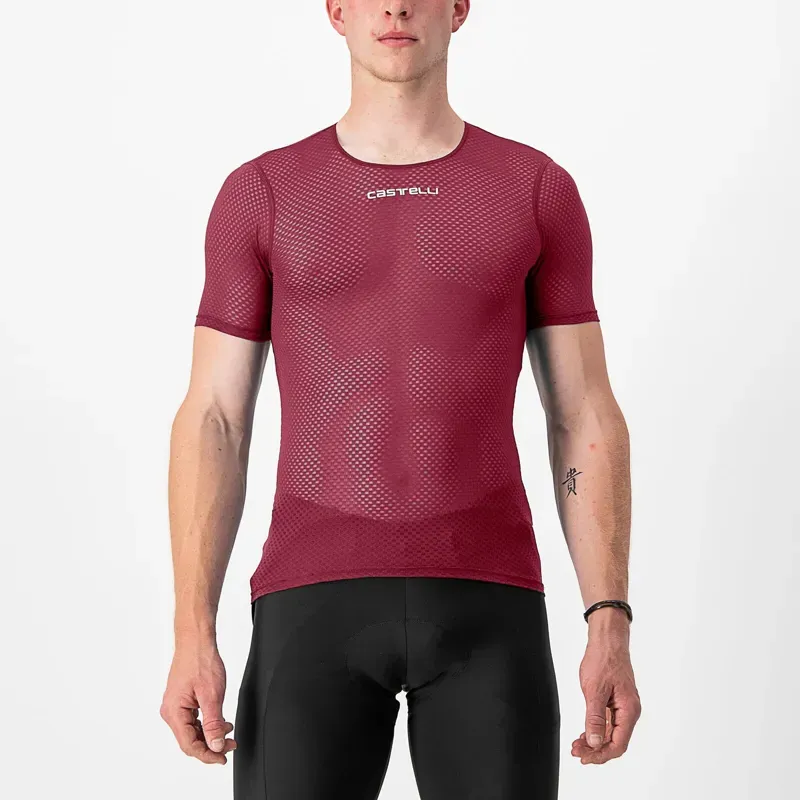 Castelli Pro Mesh 2.0 Base Layer in Bordeaux