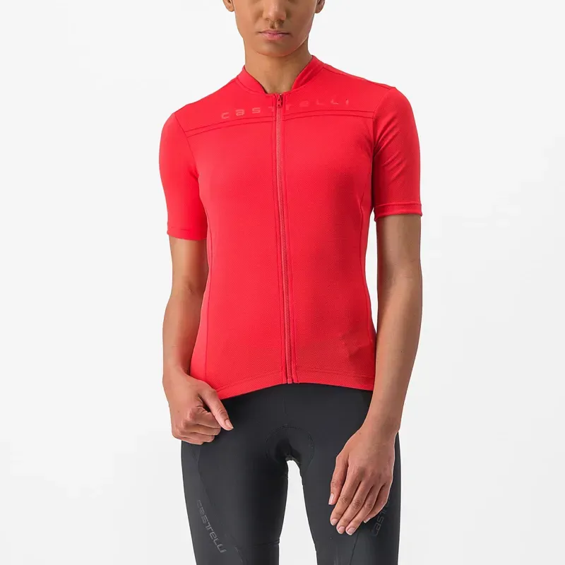 Castelli Anima 4 Women's Jersey / Hibiscus x-small