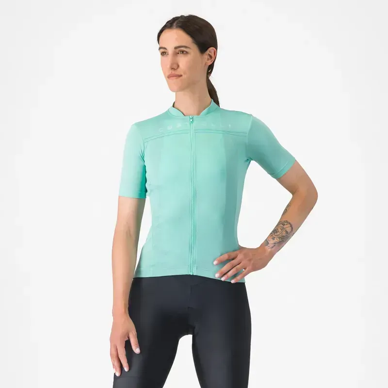 Castelli Anima 4 Women's Jersey in Pool Blue