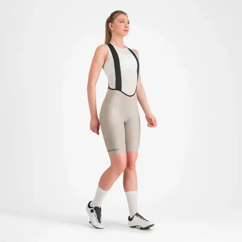 Castelli Espresso Women's DT Bib Shorts in Clay