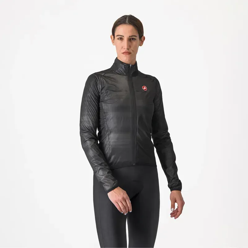 Castelli Squall Shell Women's Jacket In Light Black/Silver Grey