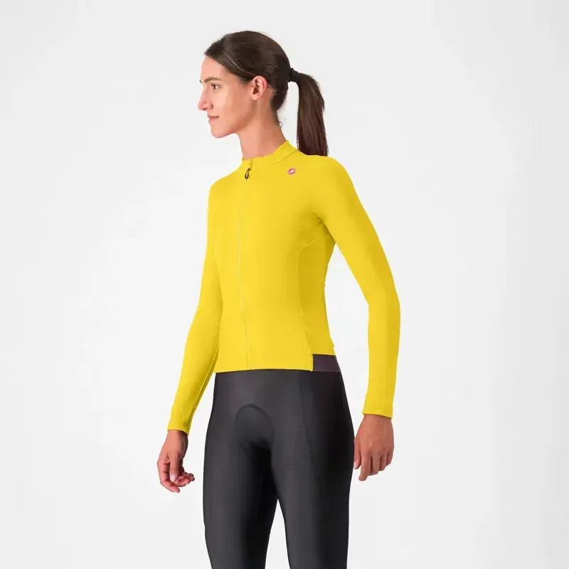 Castelli Espresso Thermal Women's Jersey in Mango Mojito/Dark Grey