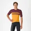Castelli Simbolo Jersey in Vivid Orange/Bordeaux