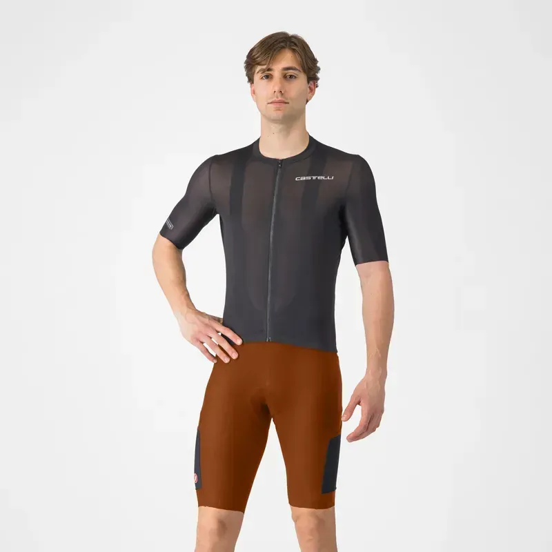 Castelli Unlimited Endurance Bib Shorts in Mocha
