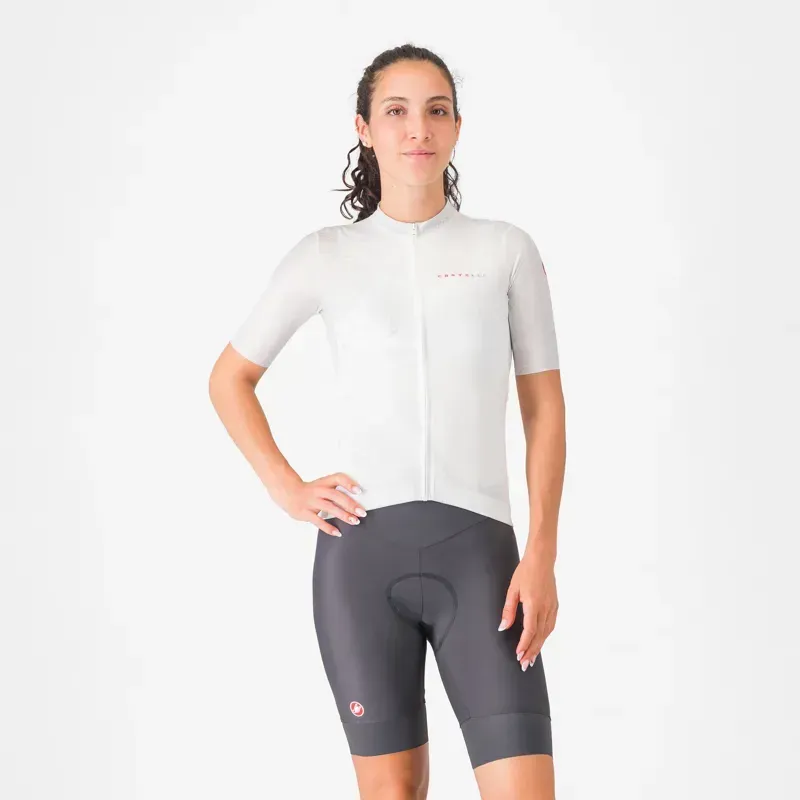 Castelli Prima 2 Women's Shorts in Dark Grey/Pool Blue
