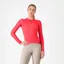 Castelli Espresso Women's Long Sleeve Jersey in Hibiscus/Dark Grey