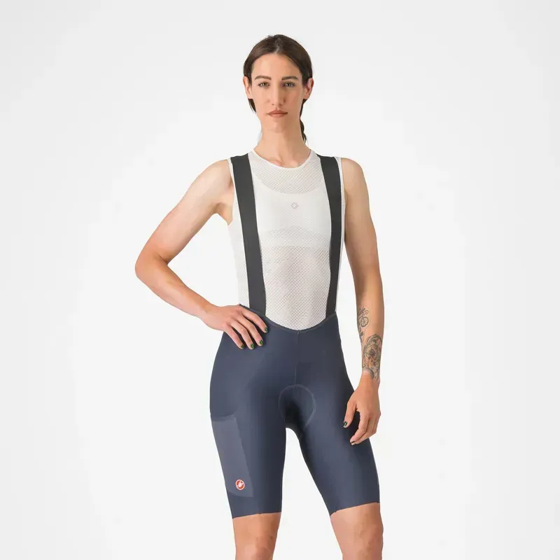 Castelli Unlimited Endurance DT Women's Bib Shorts in Twilight Blue