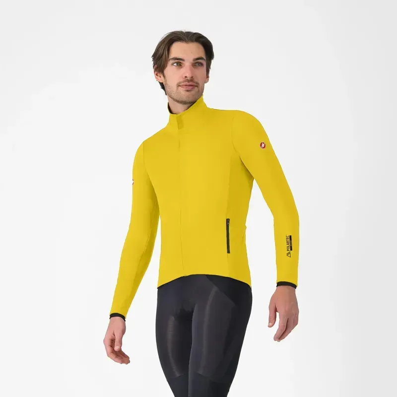 Castelli Alpha 150 Jacket in Mango Mojito/Black