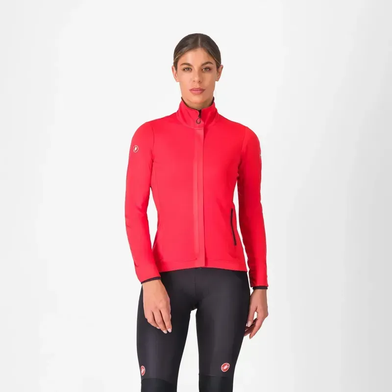 Castelli Alpha 150 Women's Jacket in Hibiscus/Black