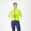 Castelli Ultra Women's Rain Cape in Electric Lime/Silver Reflex