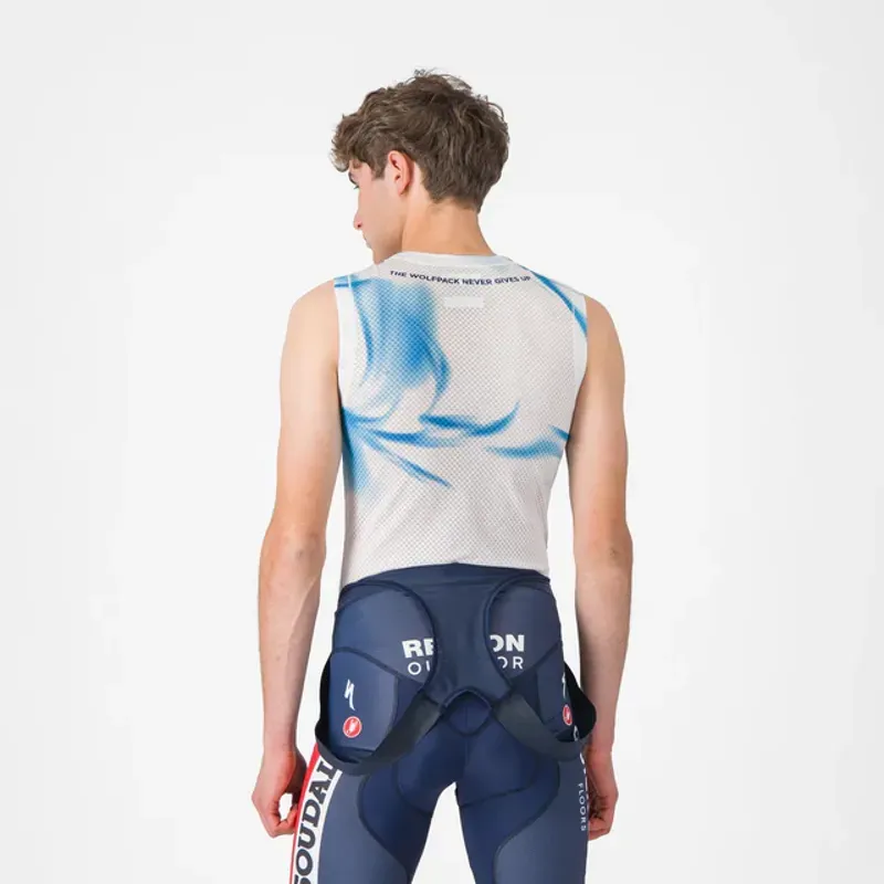 Castelli Soudal Quick-Step Pro Mesh Sleeveless Base Layer In White/Light Blue-1
