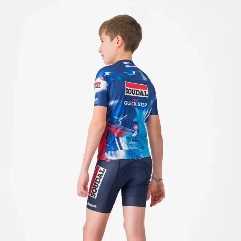Castelli Soudal Quick-Step Kids' Shorts In Belgian Blue-1
