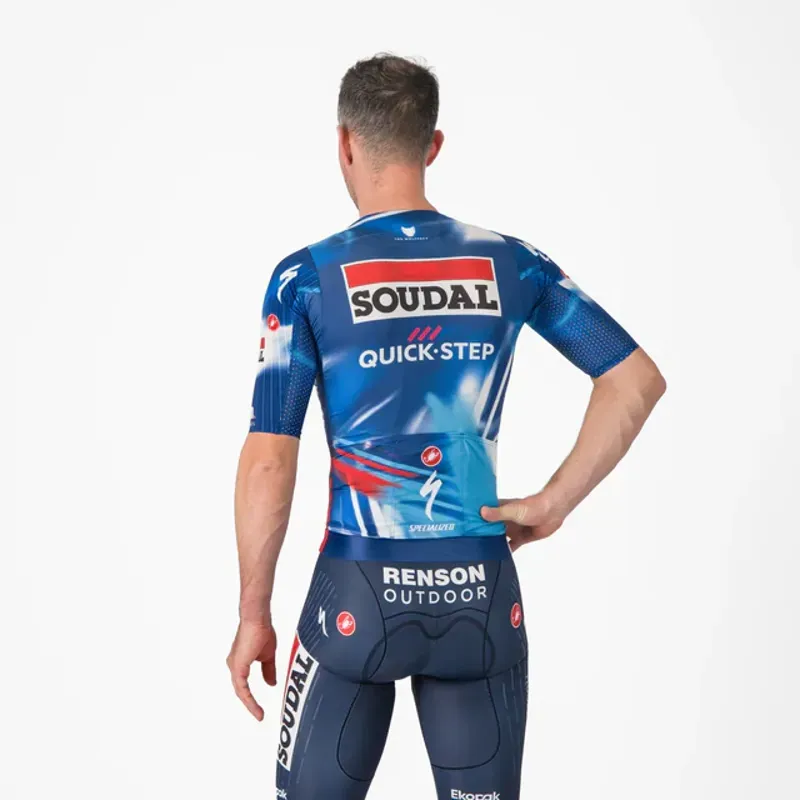 Castelli Soudal Quick-Step Aero Race 8S Jersey in Blue/Red-1