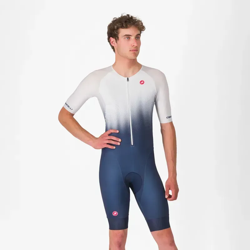 Castelli Core Tri Suit in Belgian Blue/White