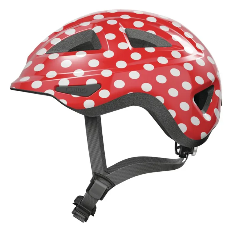 Abus Anuky 2.0 Kids Helmet in Red Spots