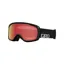 Giro Cruz Snow Goggles in Black Wordmark - Amber Scarlet Lenses