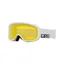 Giro Roam Snow Goggles in White Wordmark Loden/Yellow