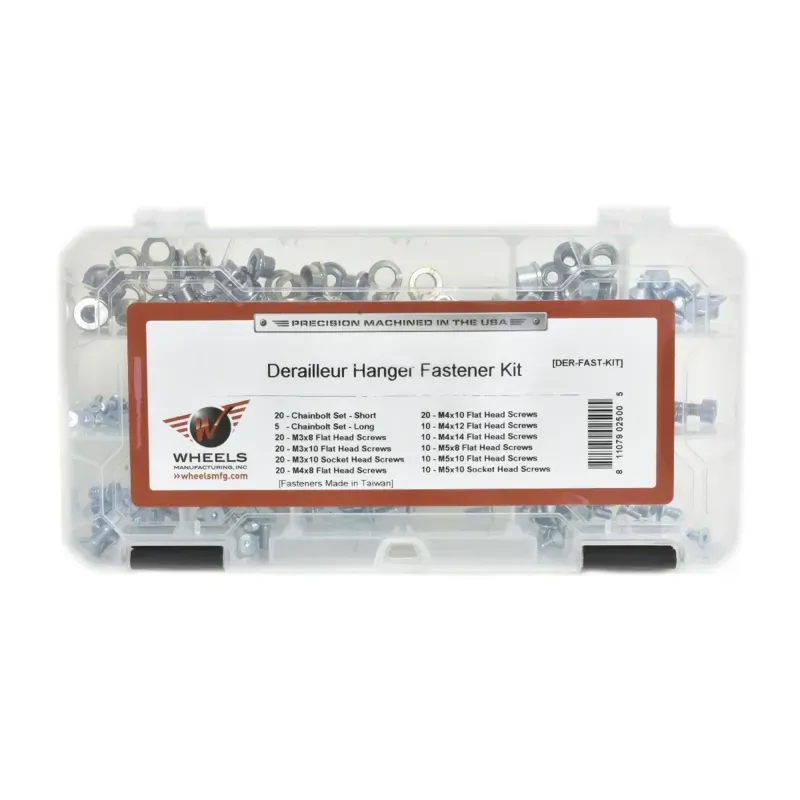 Wheels Manufacturing Derailleur Hanger Fastener Assortment in Clear