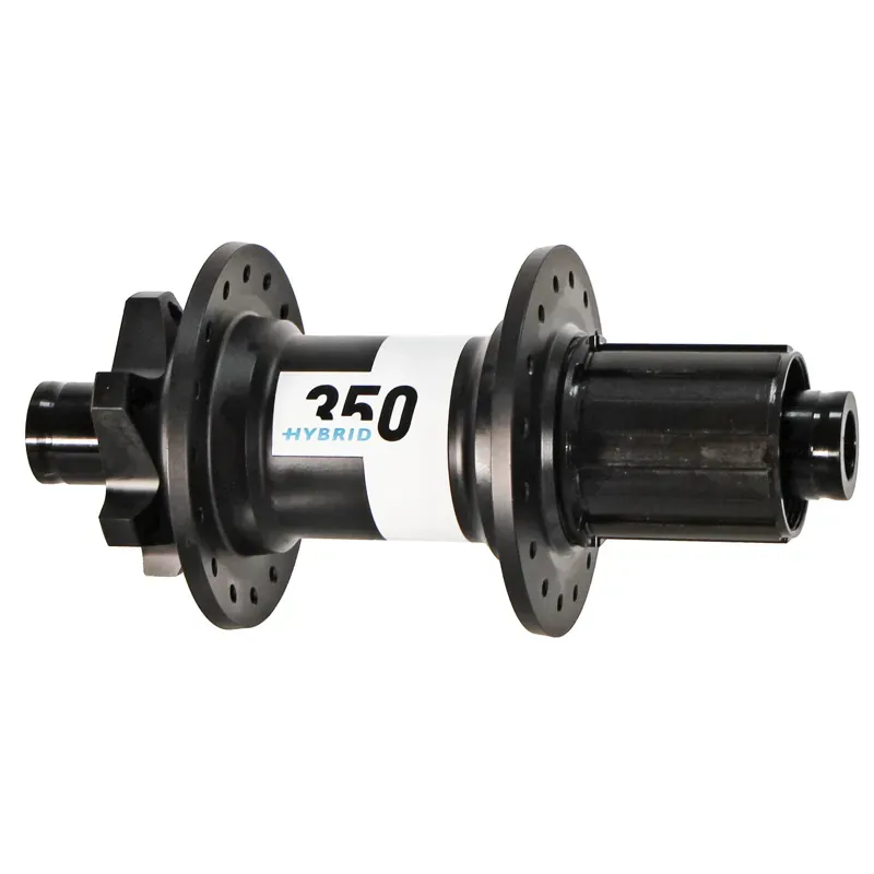DT Swiss 350 Hybrid 32h 12x148mm HG 6B-Disc Rear Hub in Black/White
