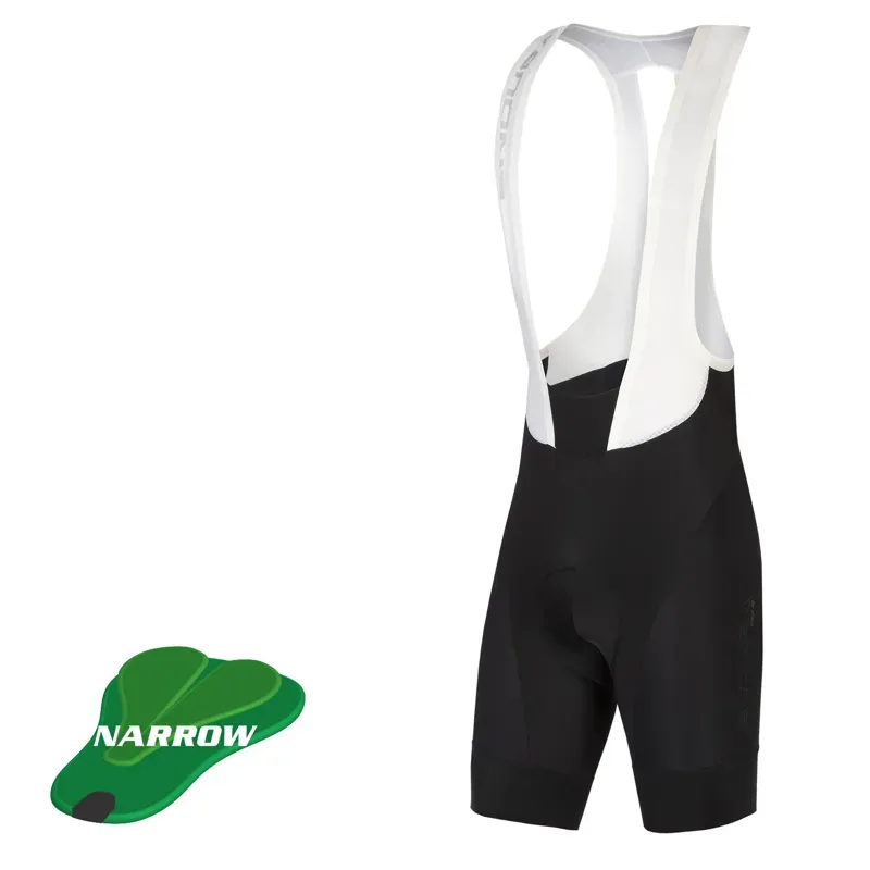 Endura Pro SL Long Leg Narrow Pad Bib Shorts in Black