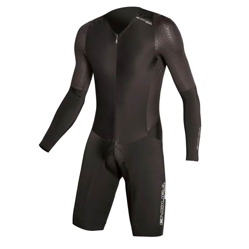 Endura D2Z SST Encapsulator Long Sleeve TT Skin Suit in Black