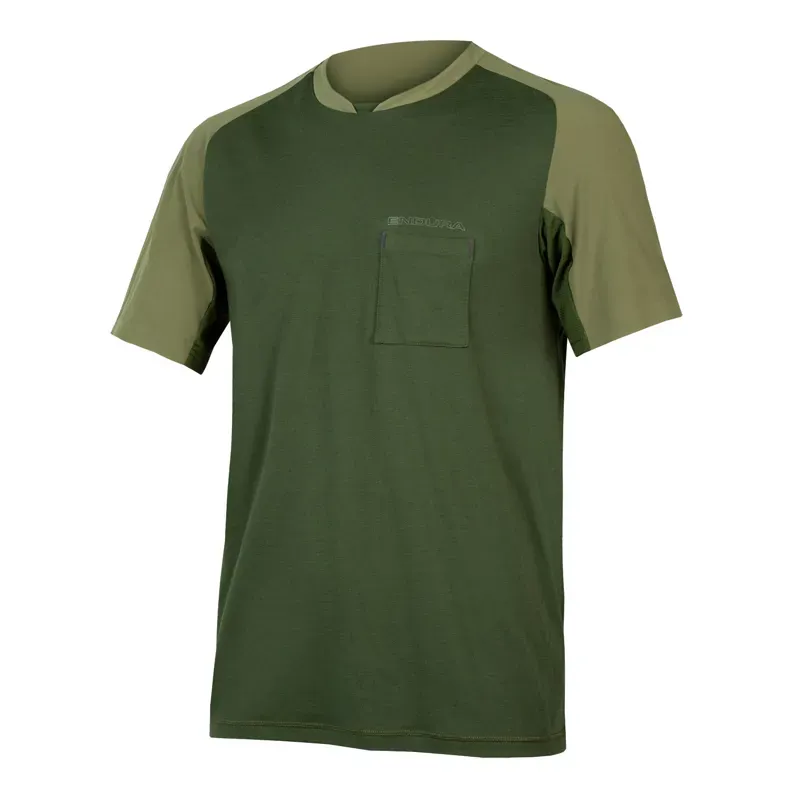 Endura GV500 Foyle T Cycling Top in Green 