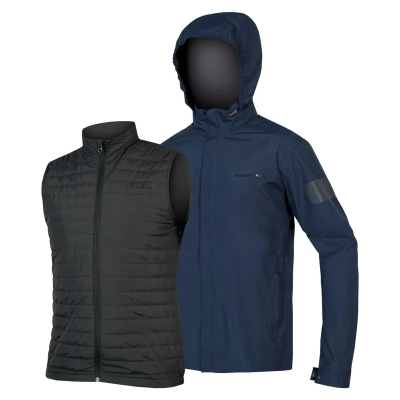 Endura Urban 3-in-1 Waterproof Jacket in Blue