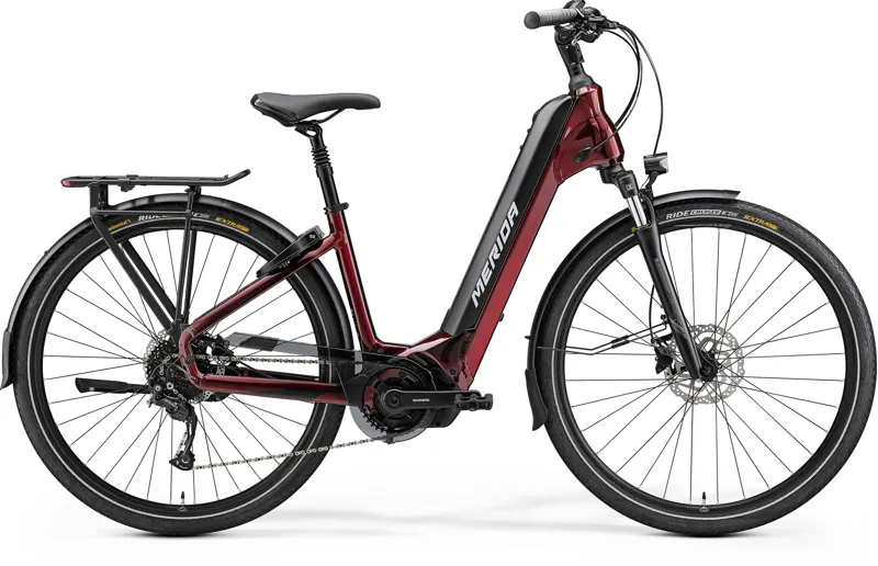 2022 Merida eSpresso City 400 EQ MY22 Electric Bike in Red